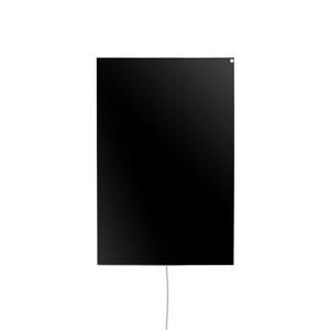 WarmlyYours Ember Radiant Heating Plug-in Panel - 800 W - Black Glass