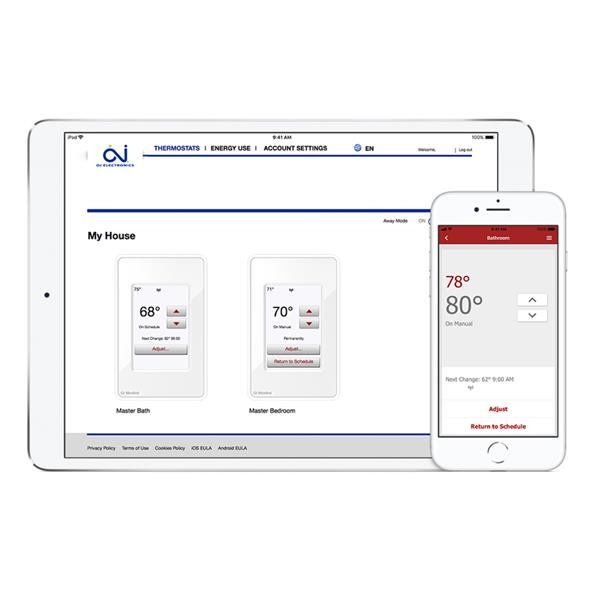 Thermostat WiFi et tactile programmable nSpire avec capteur