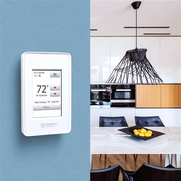 WarmlyYours nSpire Touch Thermostat Programmable with Floor Sensor