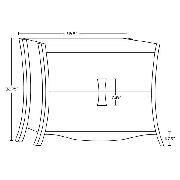 American Imaginations Bow Brown 48-in Single Sink Freestanding Bathroom Vanity with Black Galaxy Quartz Top