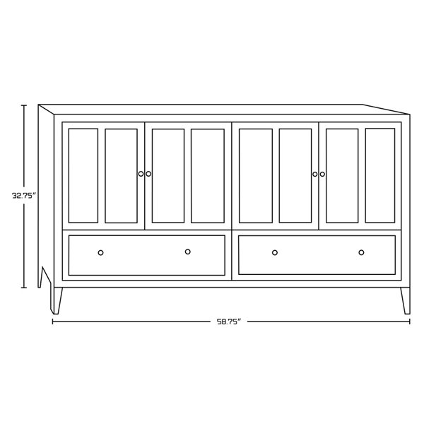 American Imaginations Shaker Double Sink White 59-in Bathroom Vanity with Black Galaxy Top