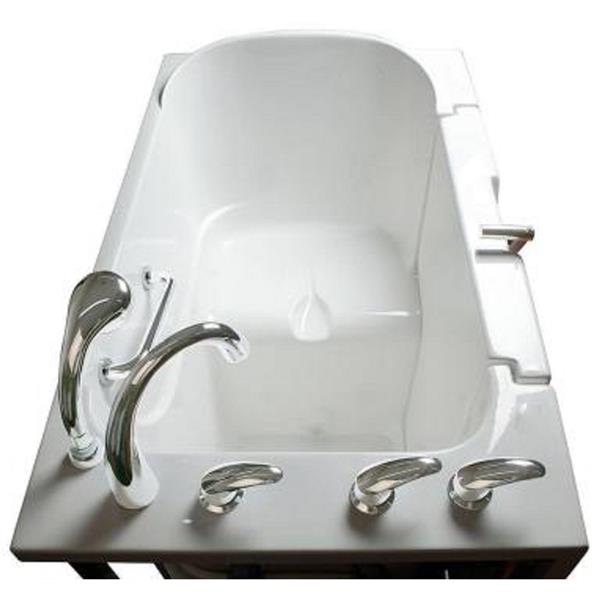 Aquam Spas Walkin Left Hand Tub 52in x 32in White RONA