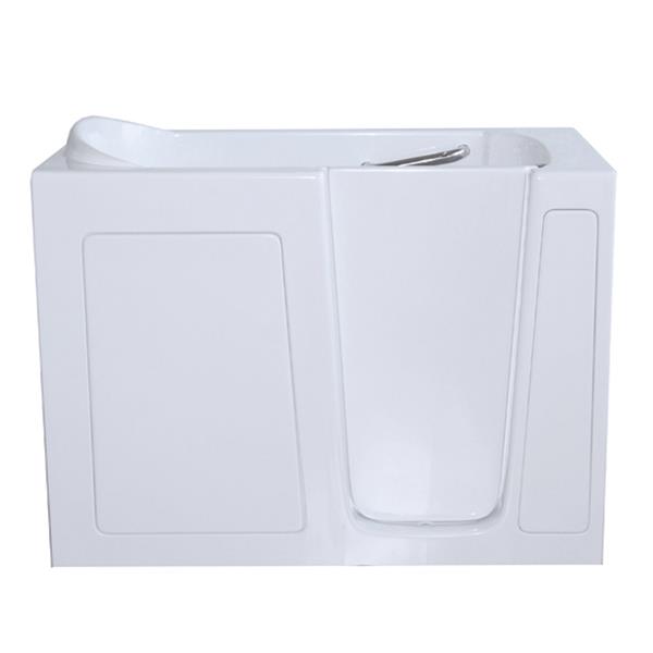 Aquam Spas Walkin Right Hand Tub 52in x 30in White RONA
