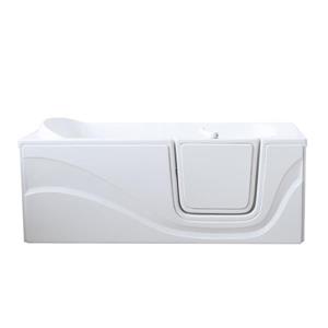 Baignoire de plain-pied Aquam, droite, 60