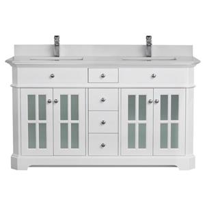 Meuble-Lavabo avec comptoir en quartz Heritage, 60