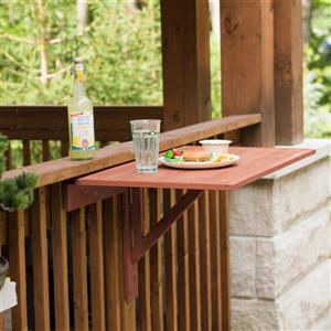 Table à abattants murale en bois, 35 po x 22 po x 27 po