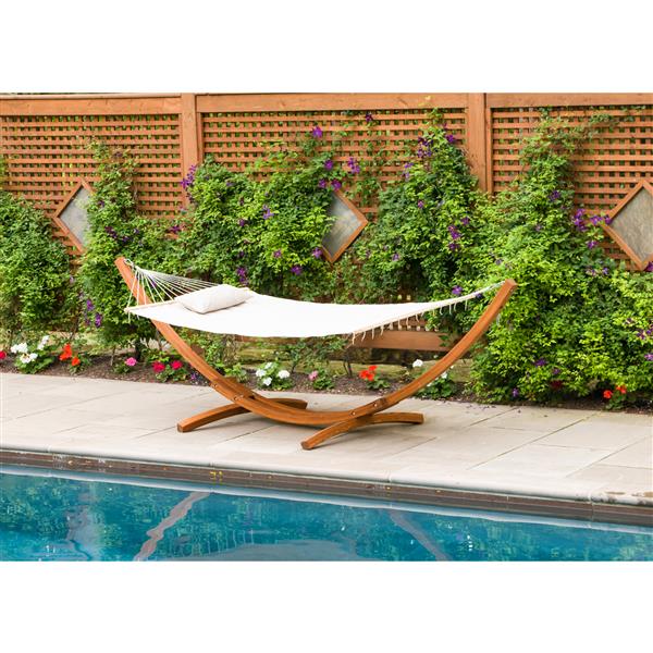 Image of Leisure Season | Hammock Stand With Hammock - 126-In X 47-In X 47-In | Rona