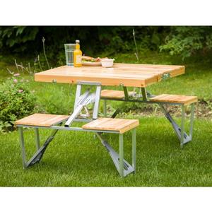 Table de pique-nique pliable portative, 33 po x 28 po x 26 po