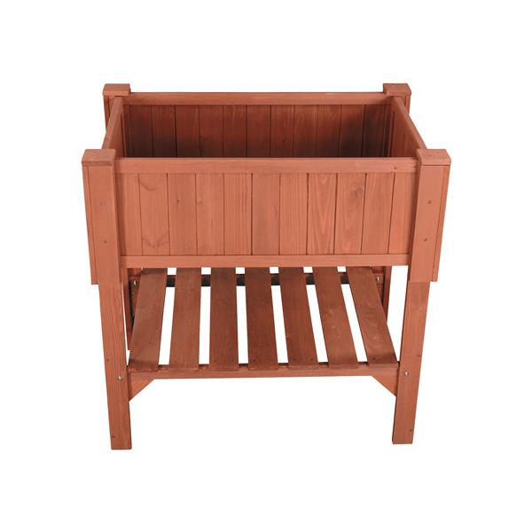 Leisure Season Raised Wooden Planter Box - 36-in x 24-in x 36-in