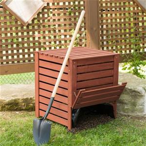 Bac à composter en bois Leisure Season 27 po x 27 po x 30 po