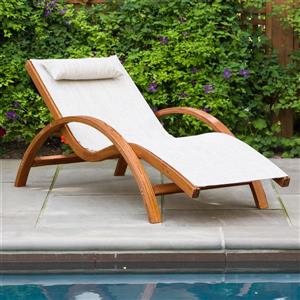 Chaise longue basculante, 63 po x 27 po x 28 po