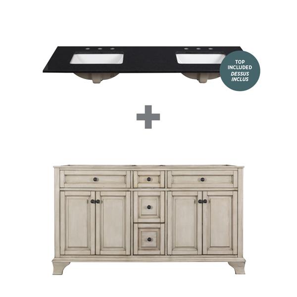 Foremost Corsicana Vanity Combo 60 X 34 75 Gray Cnagv6122d Corsicana Vanity Combo 60 X 34 75 Gray