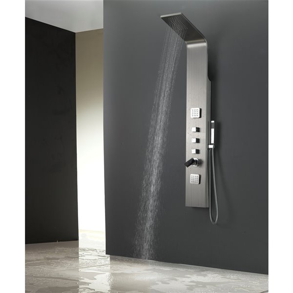 American Imaginations Shower Panel - 7.87-in - Stainless Steel