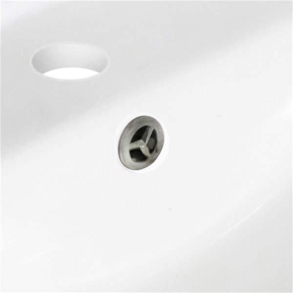 American Imaginations Overflow Cap - 1.25" - Brass - Nickel