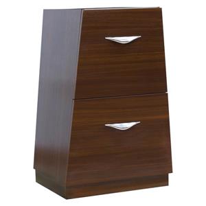American Imaginations Vee Modular Drawer - 19.5" x 30.5" - Wood - Brown