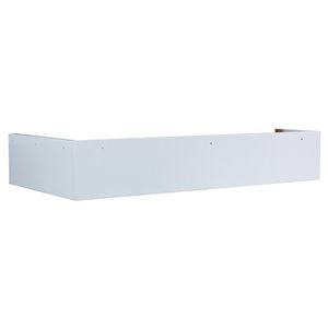American Imaginations Shaker Toe-Kick - 26" x 3.5" - Wood - White