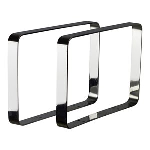 Base de patte Xena, 1,75" x 11,75", laiton, chrome