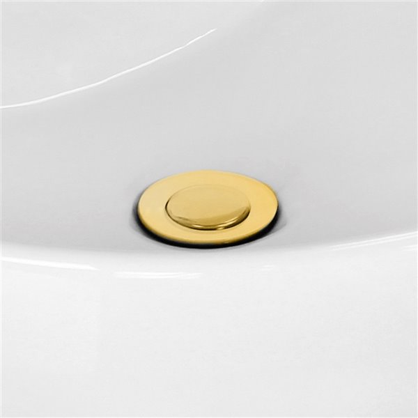 American Imaginations Sink Drain - 2.6-in - Brass - Gold