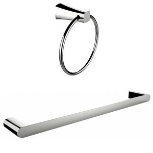 Ensemble d'accessoires porte-serviettes à une tige