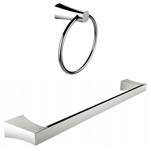 Ensemble d'accessoires porte-serviettes, chrome
