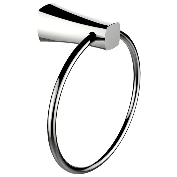 American Imaginations Towel Ring with Single Rod Towel Rack Accessory Set