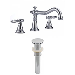 Ensemble de robinet, répandu, 3,54", laiton, chrome