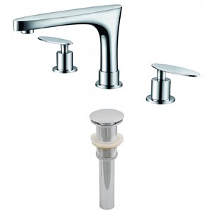 Ensemble de robinet, répandu, 5,39", laiton, chrome