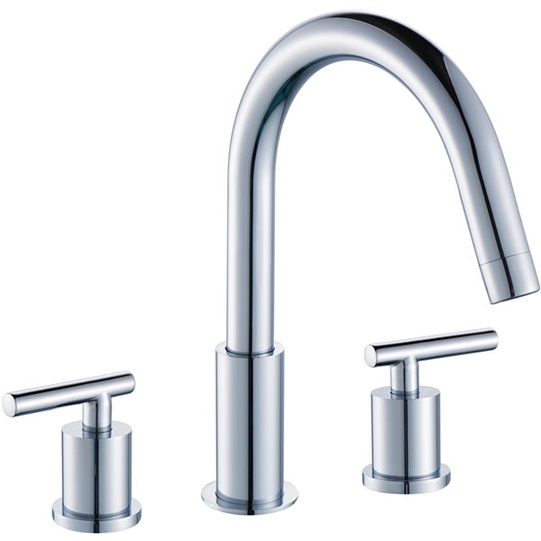 American Imaginations Swan Faucet - Widespread - 9.44-in - Chrome