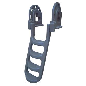 Dock Edge 4 Steps Grey Folding Dock Ladder