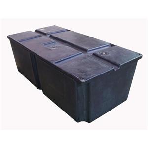 Dock Edge Titan 48-in x 16-in x 24-in  Black Polyethylene Dock Float
