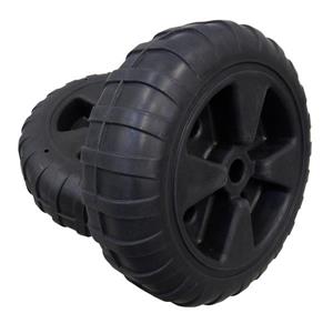 Dock Edge Rolling Dock Wheel - 24" - Polyethylene - Black