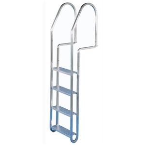 Dock Edge Dock Ladder - 4 Steps - 40" - Aluminum - Gray