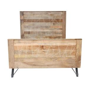 CDI Furniture Mosaic Natural Wood Medium Finish Queen bed