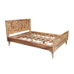 CDI Furniture Clio Natural Wood Medium Finish Queen Bed