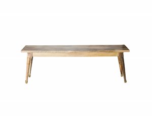 CDI Furniture Clio 18-in x 60-in Beige Small Wood Dining Bench