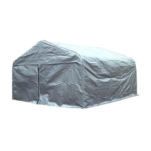 Grand abri pour voiture, double, 20' x 16', couleur gris