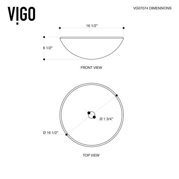 Vigo Glass Vessel Bathroom Sink With Faucet White Vgt1075 Rona