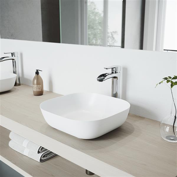 Vigo Vessel Bathroom Sink With Faucet, Vessel Sink Vanity Canada