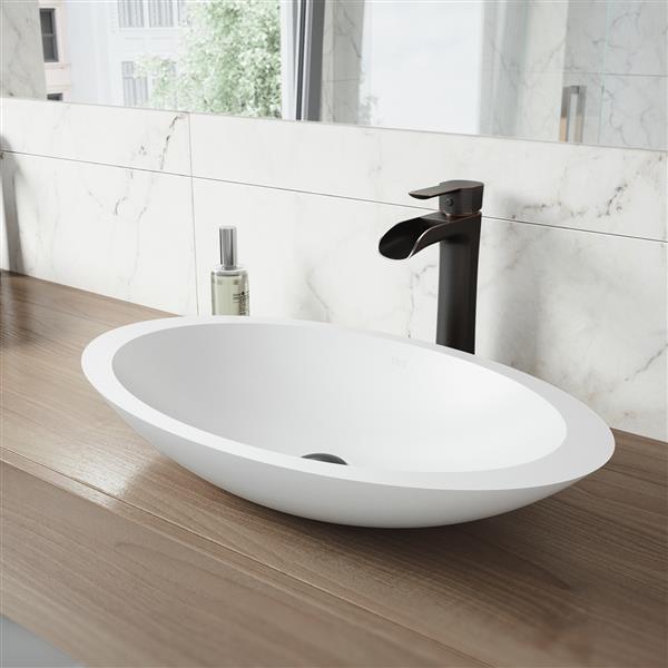 VIGO Niko Vessel Bathroom Faucet with Pop-Up