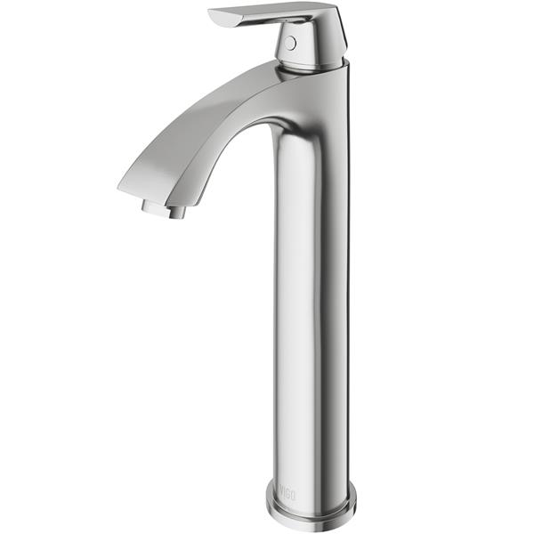 Robinet pour vasque de salle de bain, nickel brossé