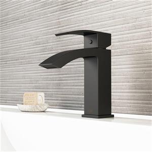 VIGO Single Hole Bathroom Faucet Satro - Matte Black