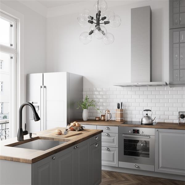 Graham Pull-Down Spray Kitchen Faucet In Matte Black