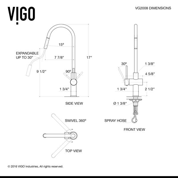 Gramercy Pull-Down Kitchen Faucet