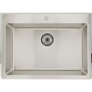American Imaginations Single Sink - 32" x 21" - Stainless Steel