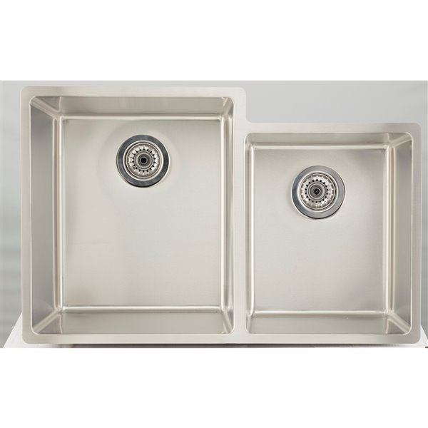 American Imaginations Undermount Double Sink - 31.25-in