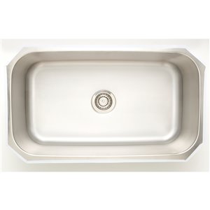 American Imaginations Undermount Sink - 31.5" x 18" - Stainless Steel
