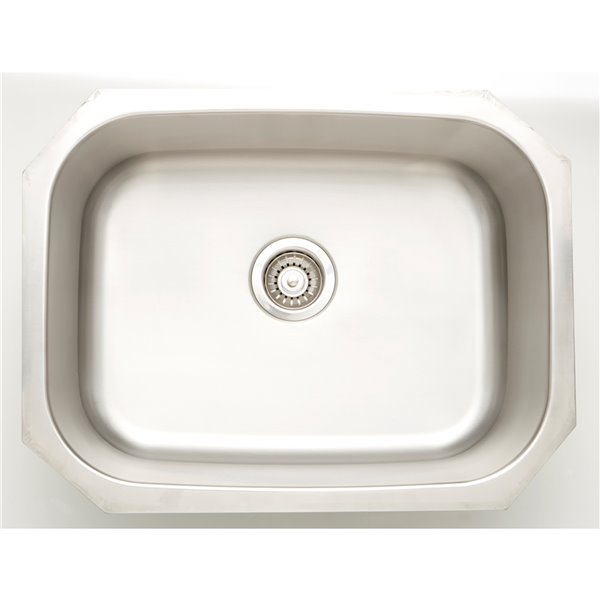 American Imaginations Undermount Single Sink - 30-in x 18-in - Stainless Steel