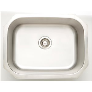American Imaginations Undermount Single Sink - 30" x 18" - Stainless Steel