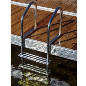 Multinautic 15513 4-Step Aluminum Tubular Dock Ladder,15513