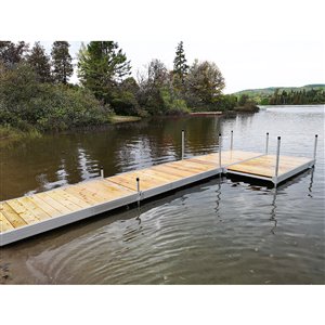 Multinautic 4-ft x 8-ft Aluminum Stationary Dock Kit